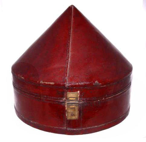 Chinese's Official's Leather Hat Box - Qing Dynasty