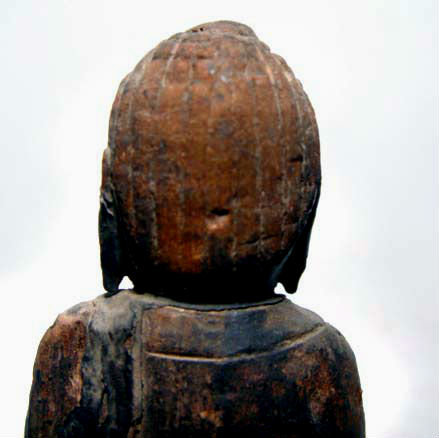 Rare Ming Chinese Lacquered Wooden Buddha - 1368 - 1644 AD