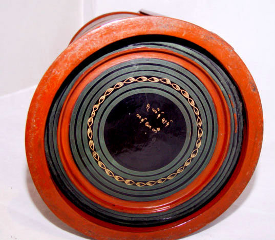 Burmese Old Lacquered Tiffin Food Container