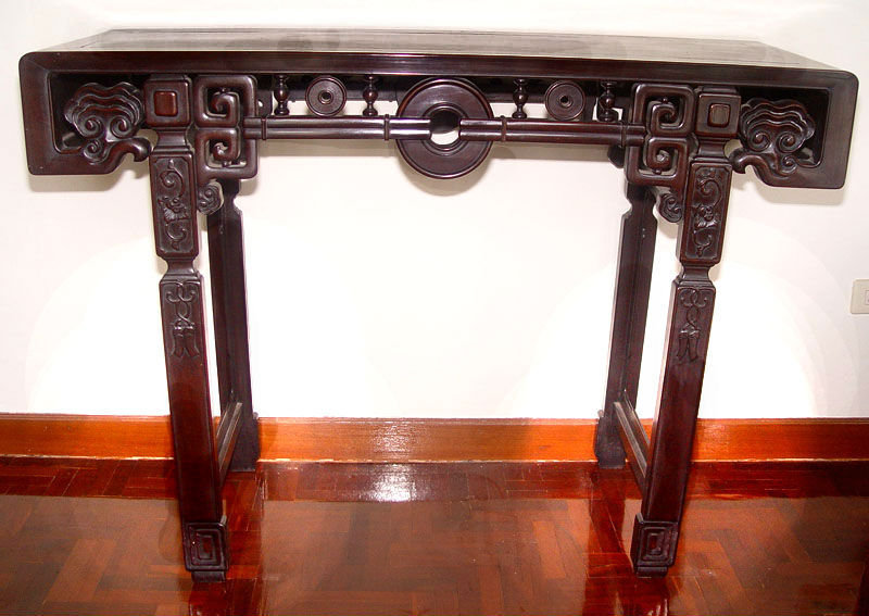 Rare Chinese Blackwood Hongmu Alter Table - 19 Century