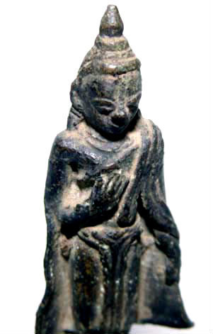 Burmese Standing Bronze Buddha - 16th Century