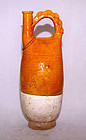 Chinese Liao Amber Glazed Flask - Liao 907 - 1125 AD