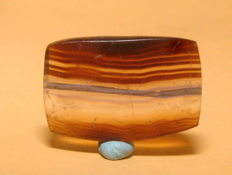 Ancient Natural Banded Agate Bead Pendant -100BC #12