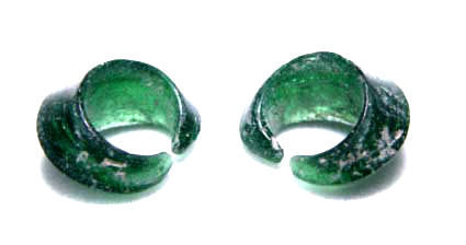 Small Ancient Glass Earrings - S.E. Asia 100BC