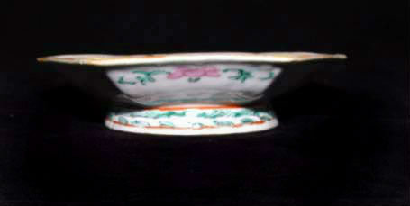 Chinese Nyonya Ware Hexagonal Plate  - 19th C.