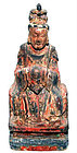 Chinese Ming Wooden Female Deity - 1368-1644 AD