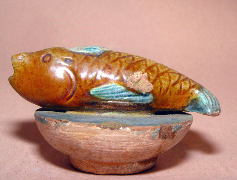 Chinese Ming Fish Pottery Figure - 15th century