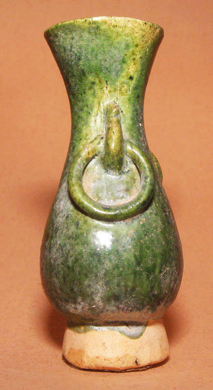 Chinese Miniature Green Glazed Ming Vase #2 - 15th C.