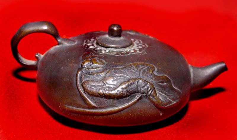 Japanese Bronze Suiteki Water Dropper - 19th Century