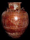 Rare Large Chinese Ming Jar with Four Scenes 15th Century