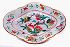 Chinese Nyonya Plate with Auspicious Symbols - 19th Century