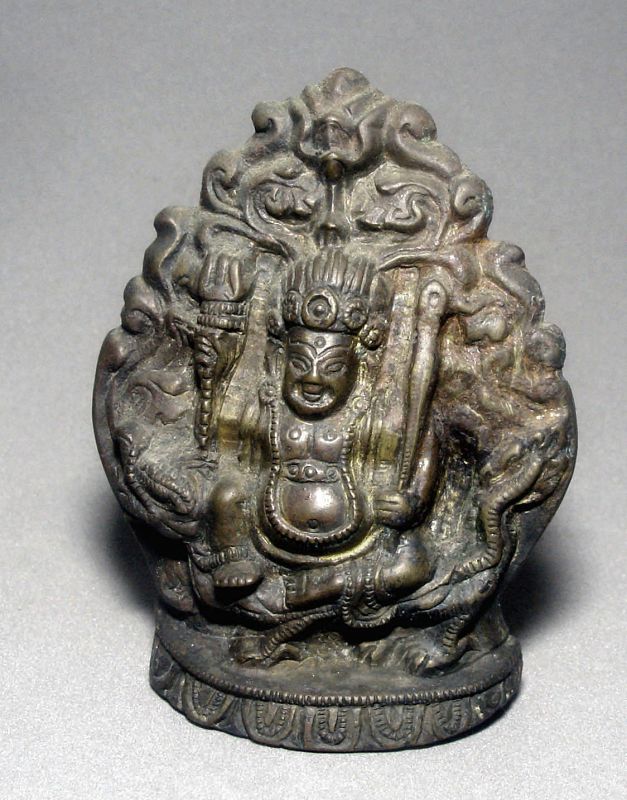 Bronze Tibetan God Jambola of Wealth and Good Fortune