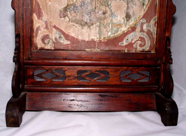 Chinese Scholar's Screen w/ Kylin and Rider - Qing Early19 Century