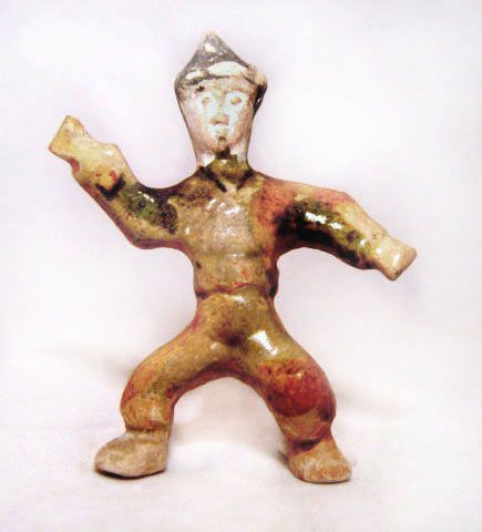 Chinese Tang Sancai Glazed Young Man - 618 - 907AD