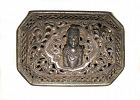 Burmese Repousse Silver Box - Early 1900