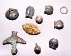 Ten Old Chinese Metal Charms