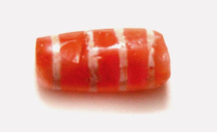 Pyu Carnelian Striped Bead  100 - 500 AD