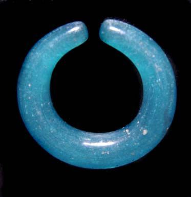 Ancient Blue Glass Earring - Southeast Asia 100BC