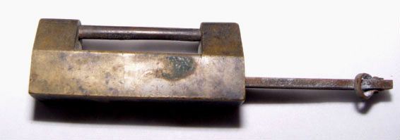 Six Brass Chinese Locks with Keys - Qing 19th Century