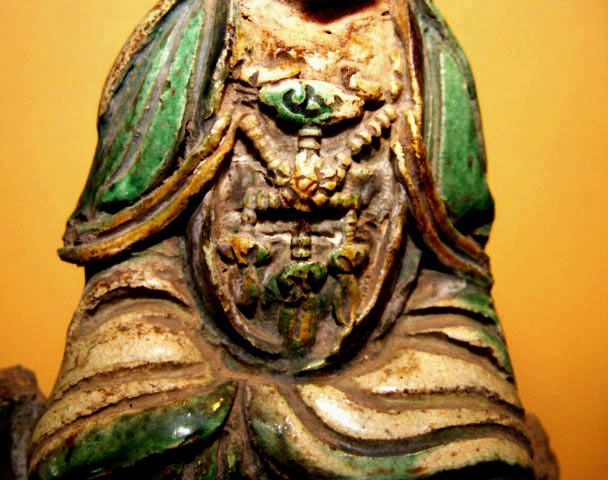 Rare Chinese Glazed Ming Statue of Quanyin - Dated  1510 AD