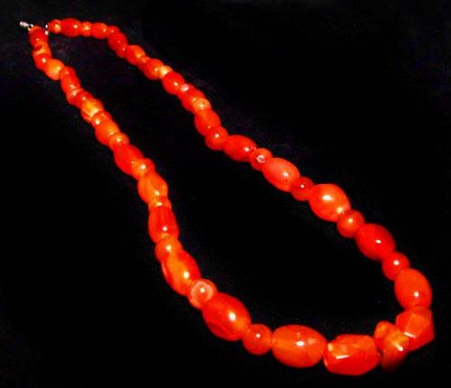 Ancient Carnelian Bead Necklace - 1000-500 BC