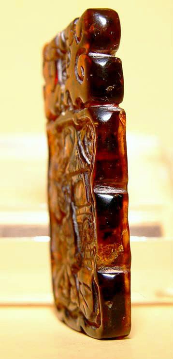 Chinese Natural Amber Pendant of Year of the Monkey