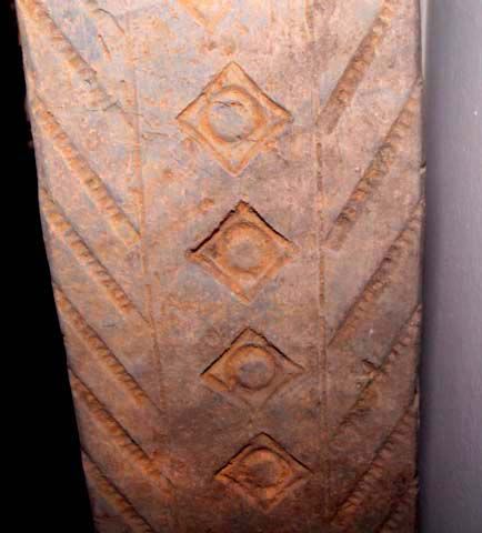 Large Rare Chinese Han Tomb Door Pillar - 206BC - 25AD