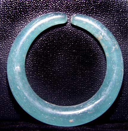 Ancient Blue Glass Earring - Southeast Asia  100BC