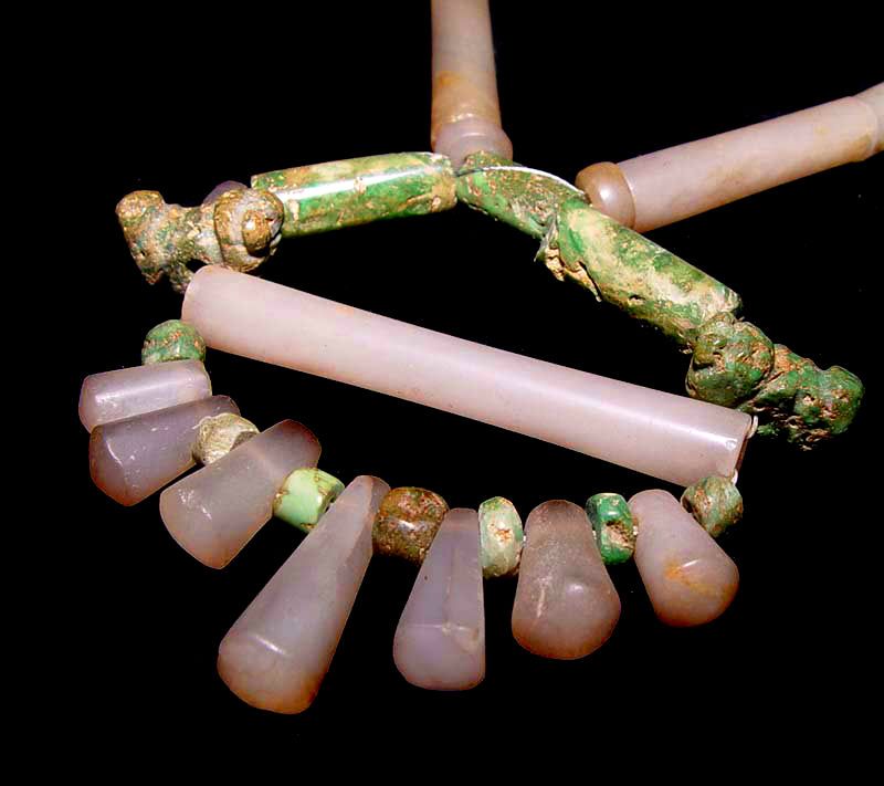 Quartz Jade Necklace -Tairona Culture Pre Columbian