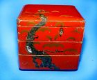 Chinese Red Lacquered Three Tiered Box – Qing