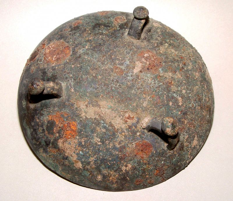Ancient Chinese Bronze Tripod Vessel Ding -  475-221 BC