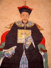 Chinese Original Ancestral Portrait of Qing First Rank Official 18 C.
