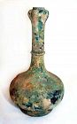 Chinese Han Bronze Garlic Vase - W.Han Dynasty -206 BC