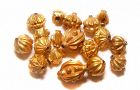 Eighteen Assorted Ancient Gold Pyu Beads 100 -500 AD