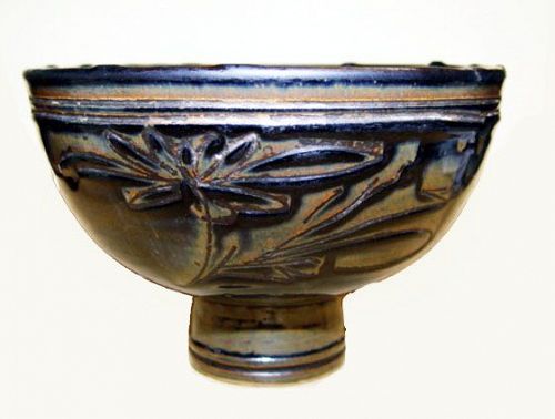 Rare Large Chinese Jin Stem Bowl - Jin Dynasty 1115 - 1234 AD