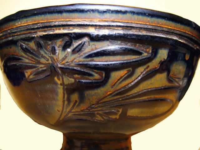 Rare Large Chinese Jin Stem Bowl - Jin Dynasty 1115 - 1234 AD