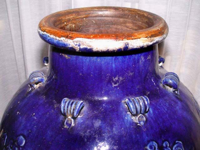 Rare Large Chinese Cobalt Blue Jar- 18th Century