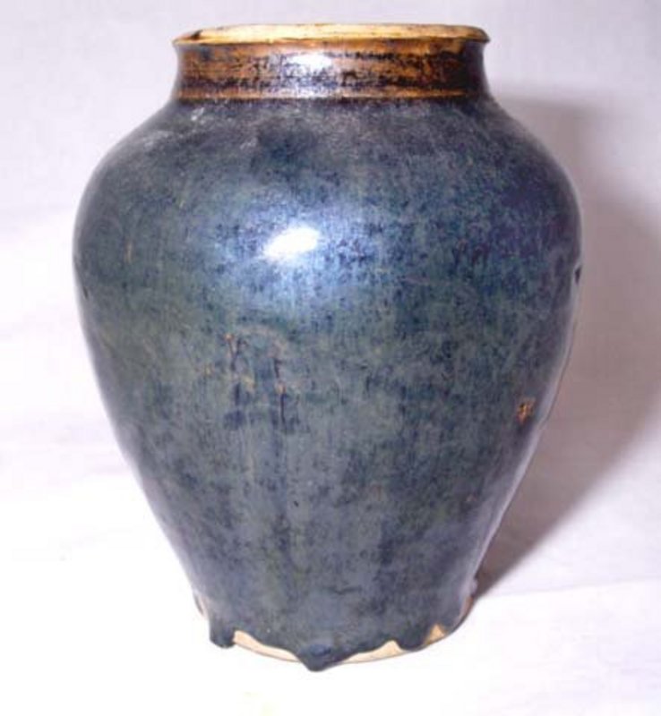 A Nice Chinese Blue Glazed Song Vase. 1127 - 1279 AD