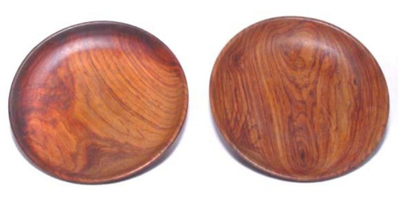 A Pair Chinese Huanghuali Plates