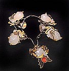 Chinese Ming Jade  Gold Hair Ornament - 1368 - 1644AD
