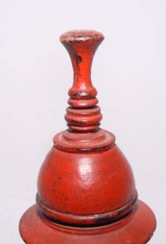 Mini Old Burmese Lacquered Covered Receptacle