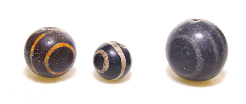 Three Striped Pyu Agate Beads -100AD