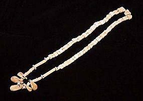 Chinese Calcified Neolithic Jade Necklace - Longshan