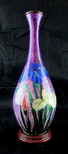 Rare & Beautiful - 19th Cent Japanese Cloisonne Vase - One Of A Kind
