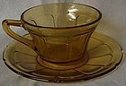 Victory Amber Cup and Saucer