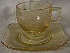 Fostoria Minuet Topaz After Dinner Cup and Saucer