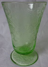 Florentine Number 2 Green Water Tumbler Hazel Atlas