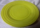 Moderntone Chartreuse Dinner Plate Hazel Atlas Glass