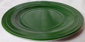Moderntone Green Sherbet Plate Hazel Atlas Glass