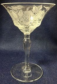American Beauty Crystal Saucer Champagne Morgantown